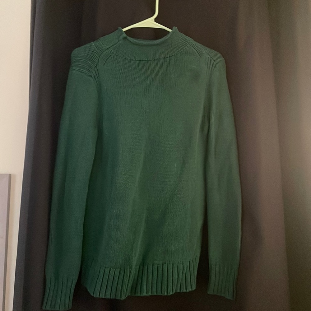 Dark Green J.Crew rollneck sweater